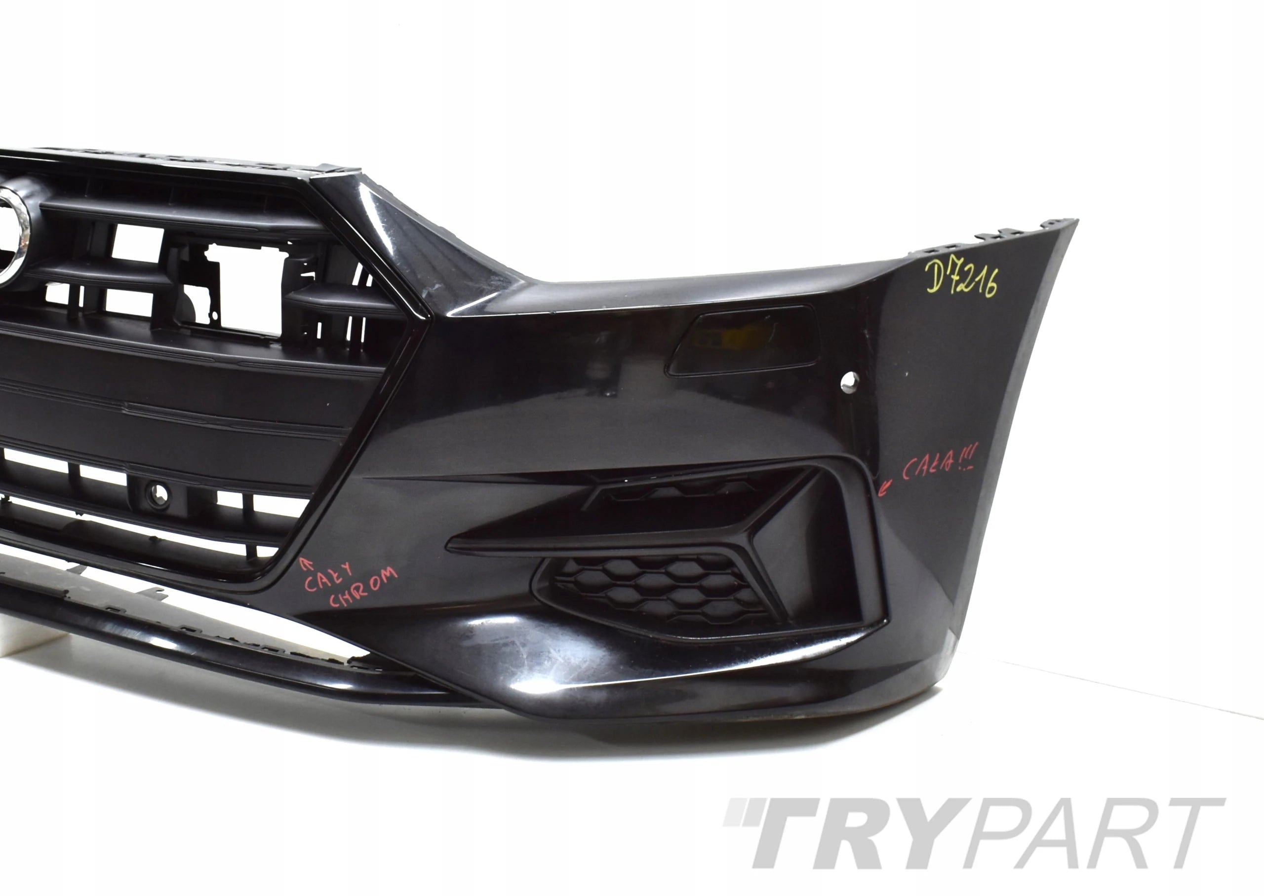 AUDI A7 C8 4K8 FRONT BUMPER ORG + GRILLE + CHROME