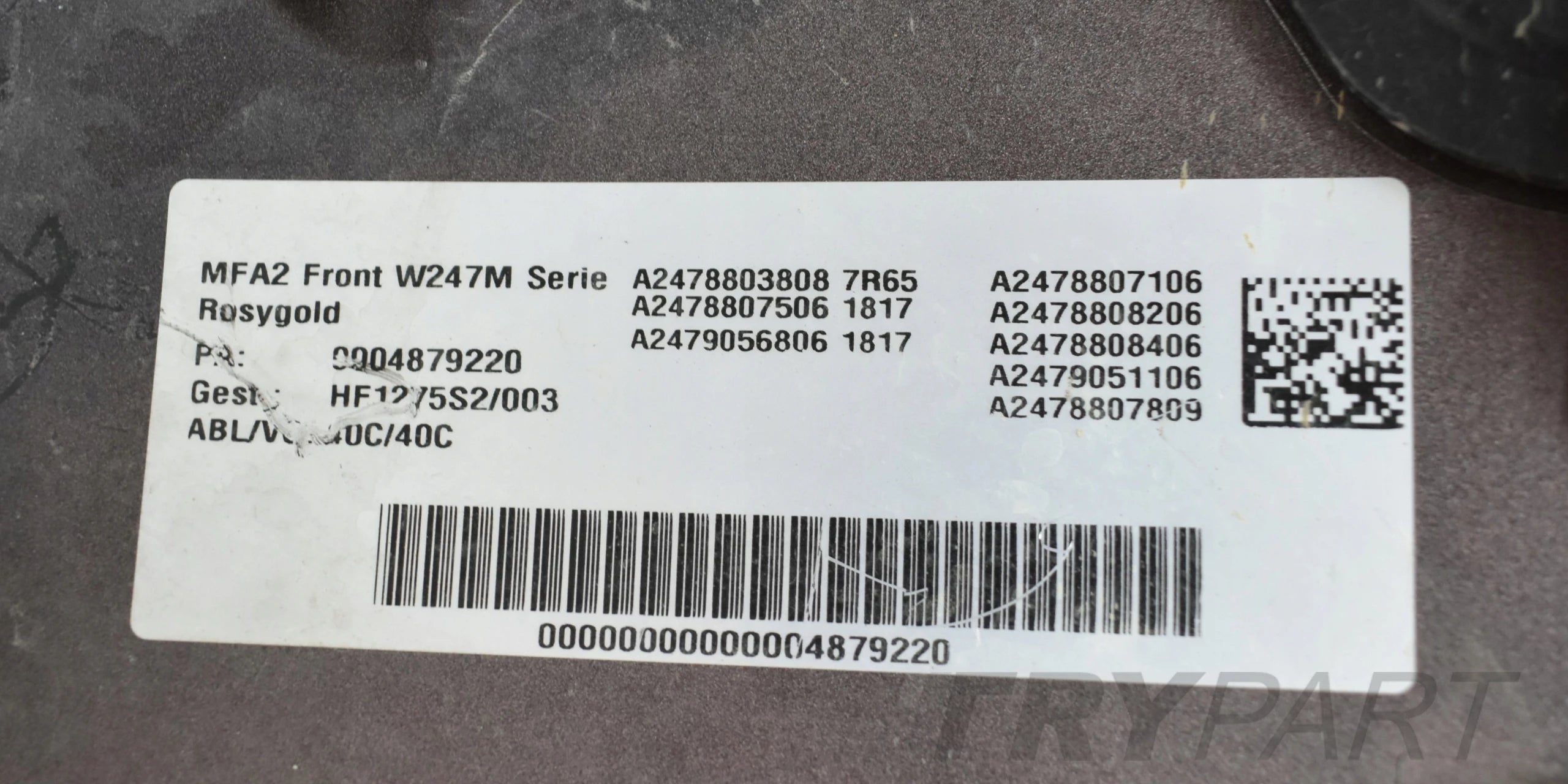 MERCEDES B-CLASS W247 FRONT BUMPER ORG + FULL CHROME