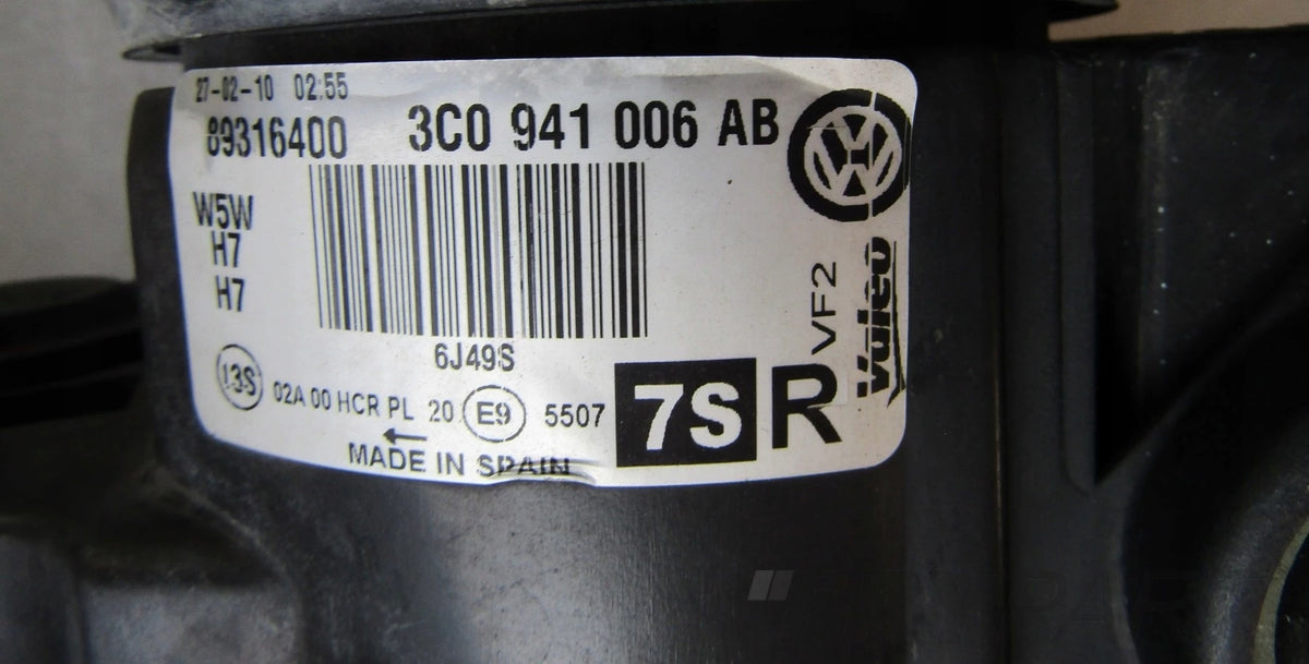 Headlight VW Passat B6 3C0 REGULAR LENS 05-10 RH 3C0941006
