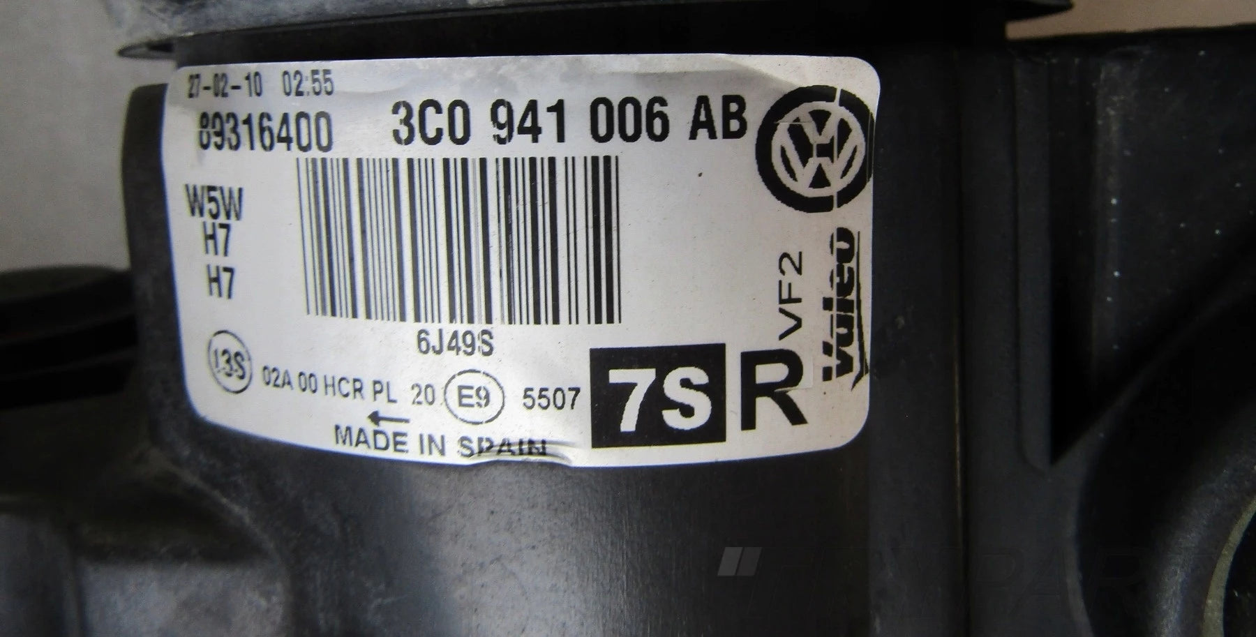 Headlight VW Passat B6 3C0 REGULAR LENS 05-10 RH 3C0941006