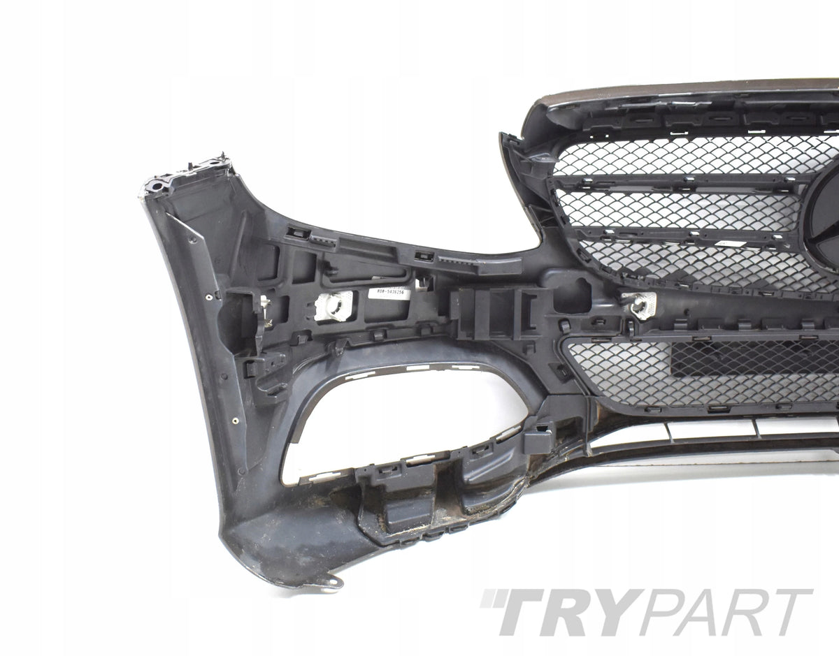 MERCEDES C CLASS W205 FRONT BUMPER ORIGINAL + GRILLE + CHROME + FRAMES