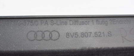 AUDI A3 8V5 S LINE BUMPER DIFFUSER SPOILER SEDAN