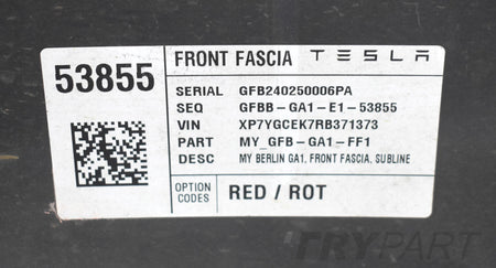 TESLA MODEL Y FRONT BUMPER ORG