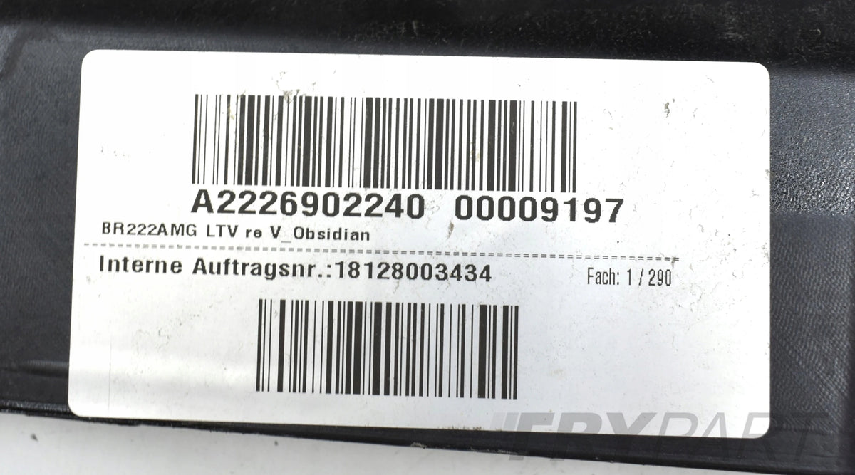 MERCEDES S-CLASS W222 AMG RIGHT SILL PANEL ORG LONG 234CM + CHROME
