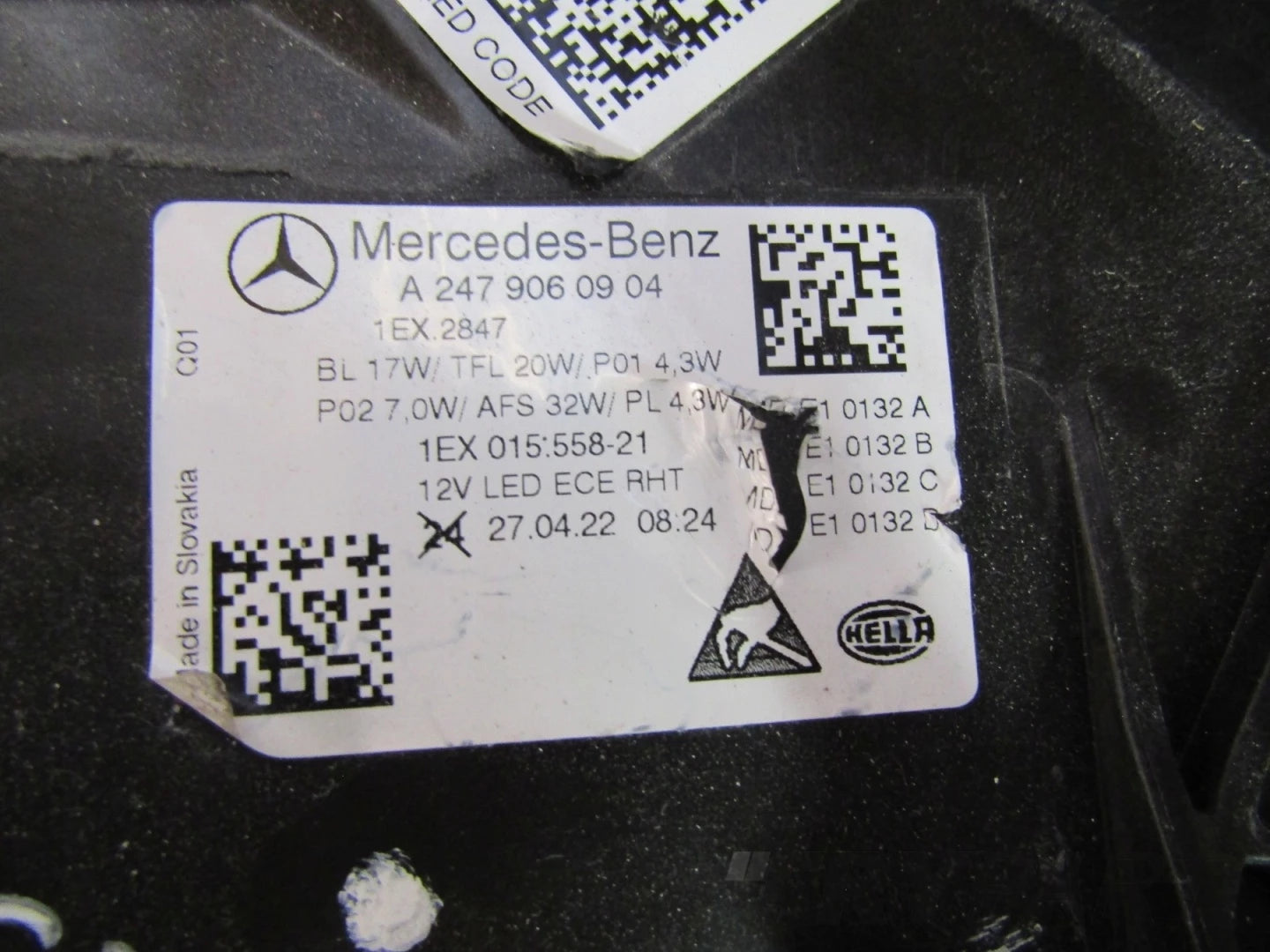 HEADLIGHT MERCEDES B CLASS W247 LED LIFT PERFORMANCE LH LEFT 22- A2479060