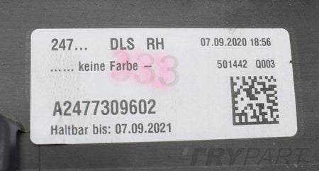 MERCEDES GLA II W247 RIGHT REAR DOOR TRIM ORG