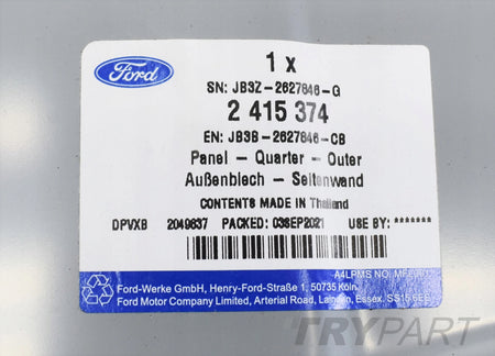 FORD RANGER IV RIGHT SILL PANEL POST ORG 17+