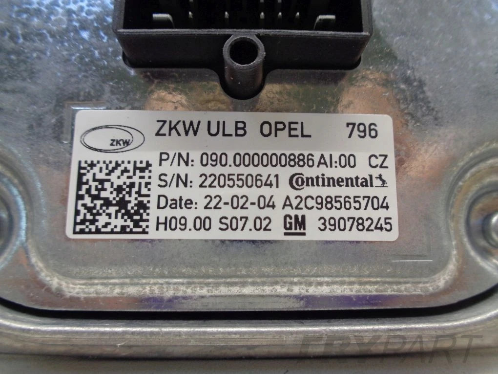OPEL ASTRA K V 39055760 Converter