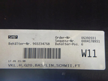 BMW 3 G20 SEDAN 19- Rear Bumper