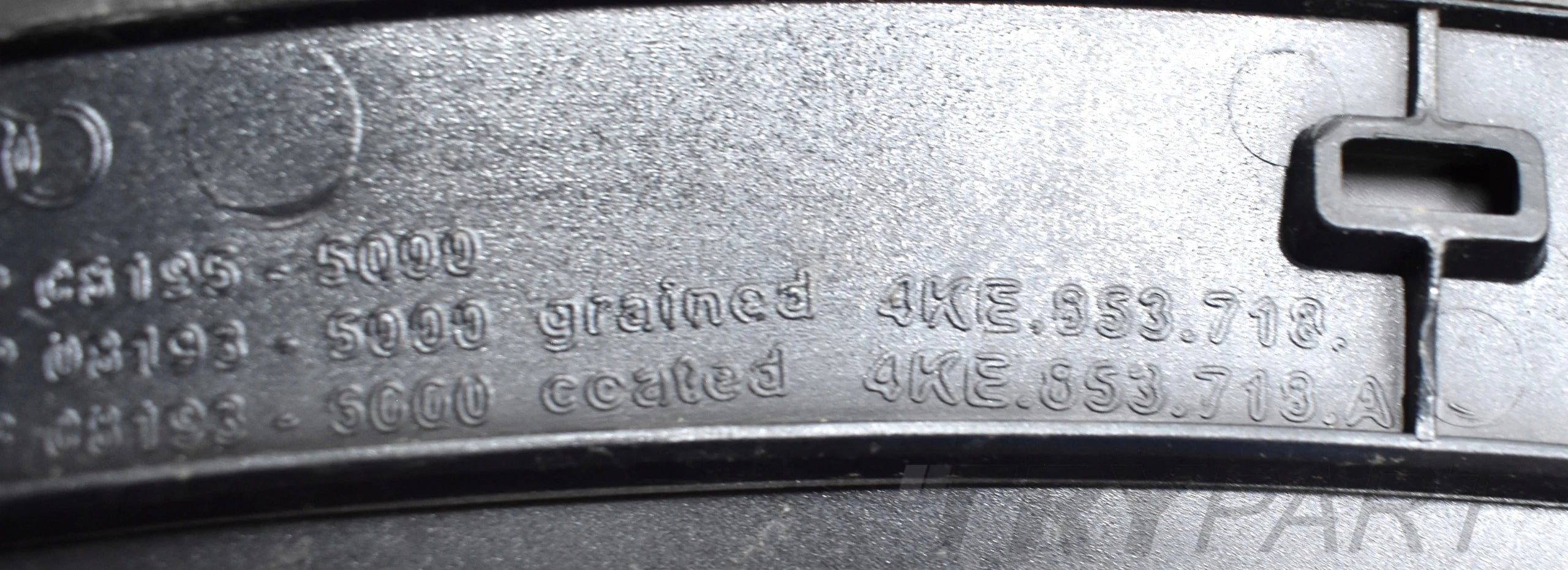 AUDI E-TRON 4KE RIGHT FRONT FENDER TRIM GENUINE