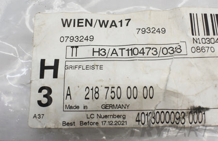 MERCEDES CLS W218 TRUNK LID TRIM NEW
