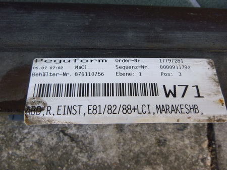 BMW E81 E82 E88 Right Sill Cover Strip