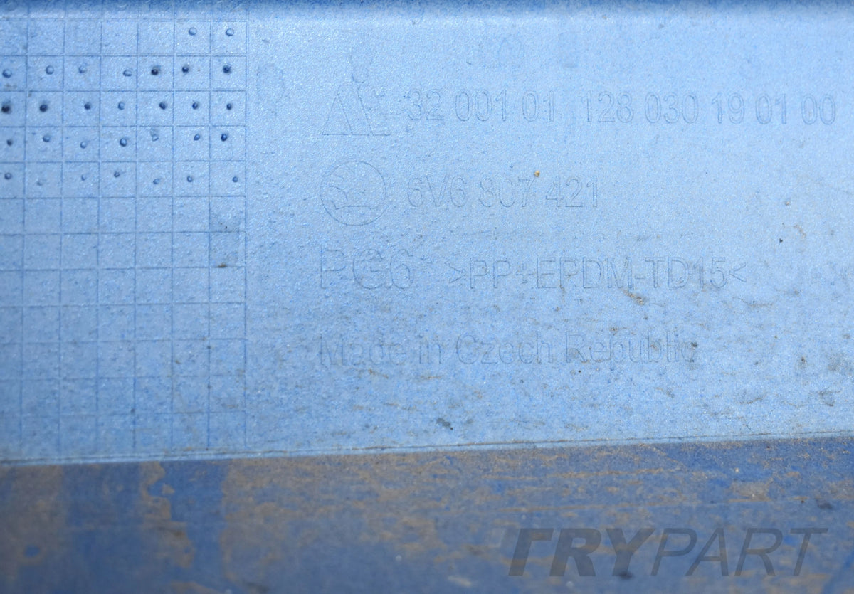SKODA FABIA III 6V6 REAR BUMPER ORG HB