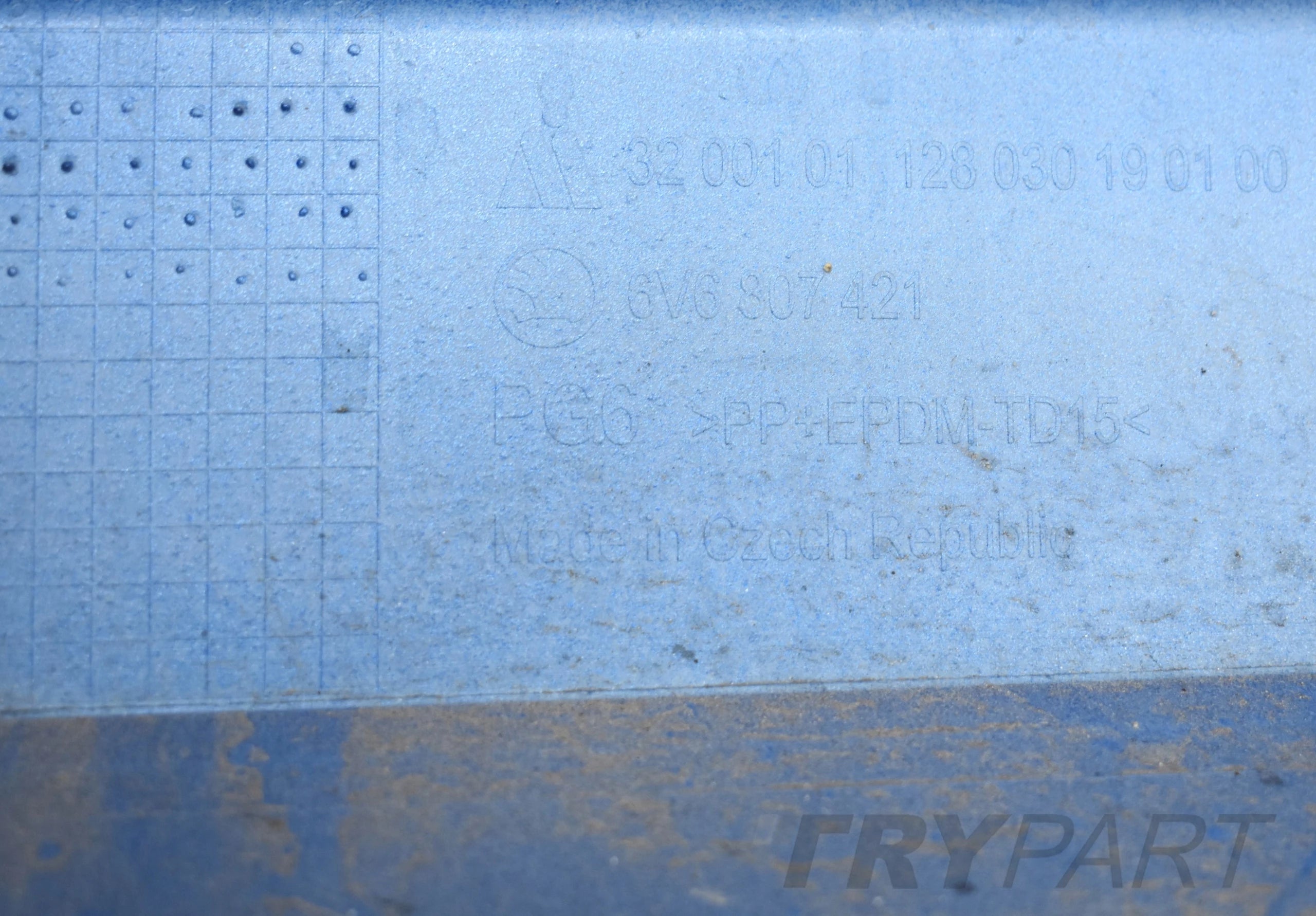 SKODA FABIA III 6V6 REAR BUMPER ORG HB