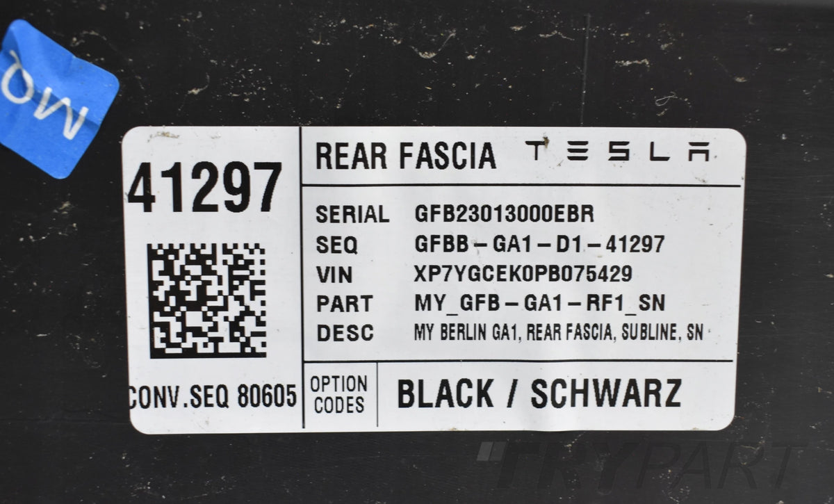 TESLA MODEL Y REAR BUMPER ORG