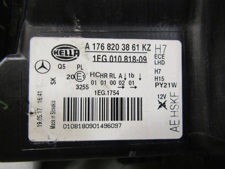 Headlight Mercedes A-Class W176 Standard 12-15 LH LEFT A1768203861