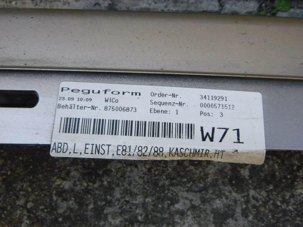 BMW E81 E82 E88 Left Sill Molding Cover