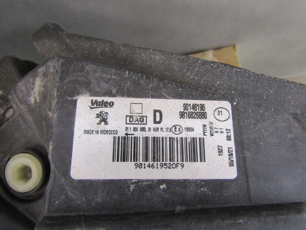 Front Lamp Peugeot Partner 4 IV Rifter STANDARD 18-23 RH RIGHT 9816826880