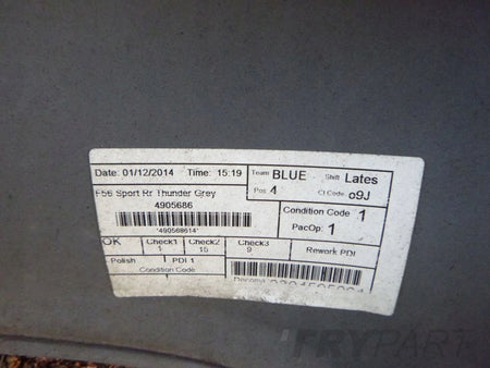 MINI COOPER S 14- F56 Rear Bumper