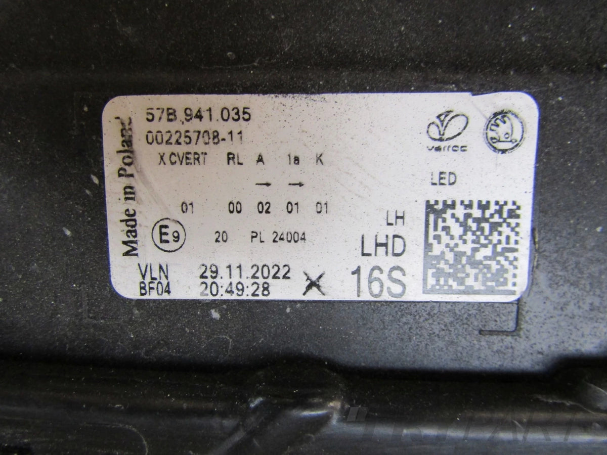 Front Lamp Skoda Karoq Lift FULL LED 21- LH 57B941035