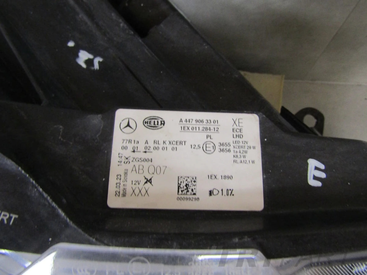 FRONT LAMP MERCEDES V-CLASS W447 FULL LED ILS LIFT 19- RH A4479063301