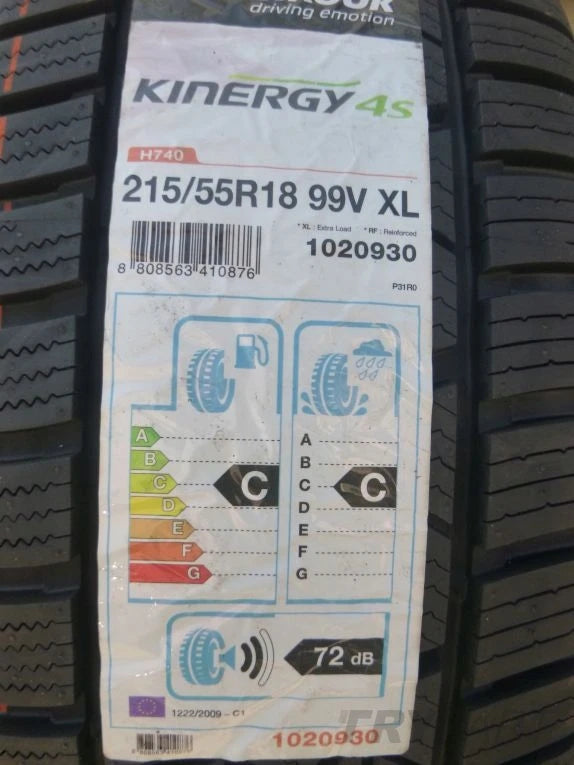 Hankook Kinergy 4S 215/55 R18 All-Season Tire