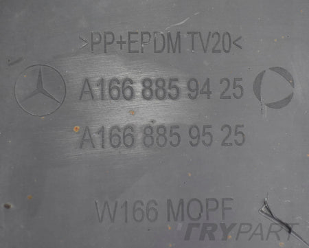 MERCEDES GL W166 CHROME BUMPER DIFFUSER SPOILER