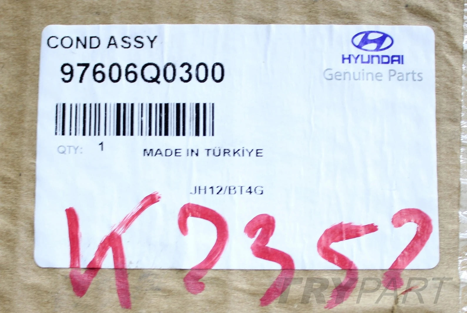 HYUNDAI BAYON HYUNDAI I20 III CONDENSER ORG 97606Q0300