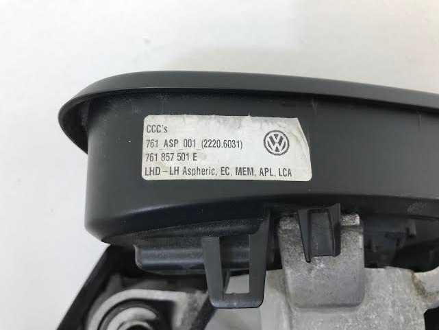 Volkswagen Touareg 3 generation 2018-2024 Left Side Wing Mirror Electric LHD OEM: 761857501E