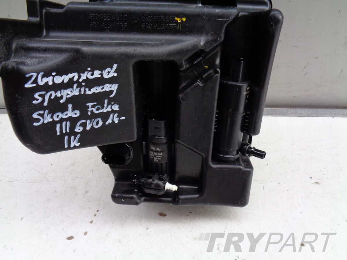 WINDSHIELD WASHER FLUID RESERVOIR FOR SKODA FABIA III 6V0 14-